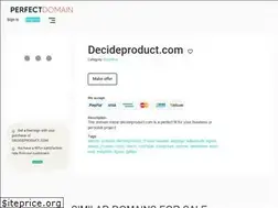 Sites similar to decideproduct.com