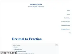 Sites similar to decimaltofraction.net