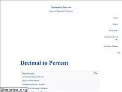 Sites similar to decimaltopercent.com