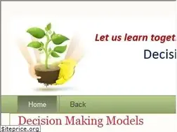 Sites similar to decision-making-models.blogspot.com