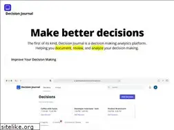 Sites similar to decisionjournalapp.com