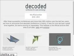 Sites similar to decoded-conference.com