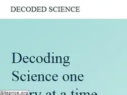 Sites similar to decodedscience.com
