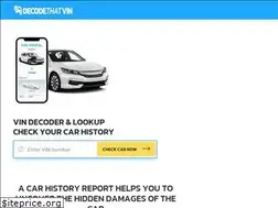 Sites similar to decodethatvin.com