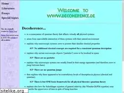 Sites similar to decoherence.de