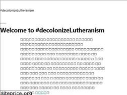 Sites similar to decolonizelutheranism.org