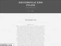 Sites similar to decompileex4.wordpress.com
