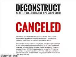 Sites similar to deconstructconf.com