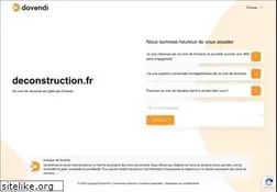 Sites similar to deconstruction.fr