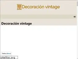Sites similar to decoracionvintage.com.es