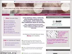 Sites similar to decorativearchitecturalconcrete.org