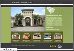 Sites similar to decorativeconcreteofsc.com