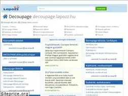 Sites similar to decoupage.lapozz.hu