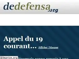 Sites similar to dedefensa.org
