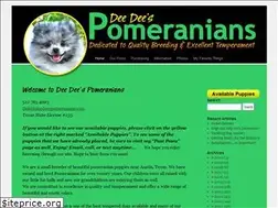 Sites similar to deedeespomeranians.com
