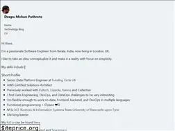 Sites similar to deepumohan.com