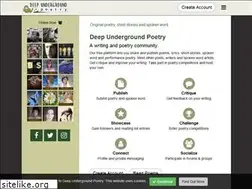 Sites similar to deepundergroundpoetry.com