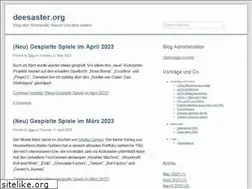 Sites similar to deesaster.org