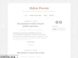 Sites similar to defeatpoverty.com