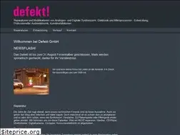 Sites similar to defekt.ch