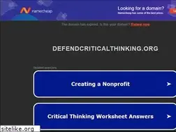 Sites similar to defendcriticalthinking.org