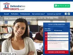 Sites similar to defendresesdroits.com