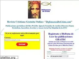 Sites similar to defensoresdecristo.com
