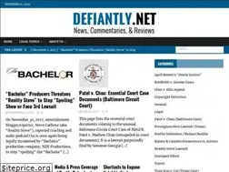 Sites similar to defiantly.net