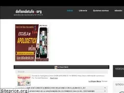 Sites similar to defiendetufe.org
