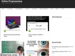 Sites similar to defineprogramming.com