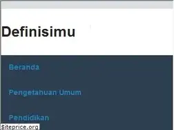 Sites similar to definisimu.blogspot.com