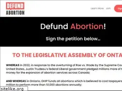 Sites similar to defundabortion.com