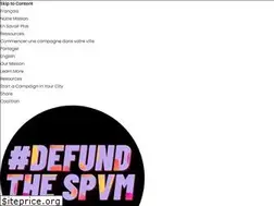 Sites similar to defundthespvm.com