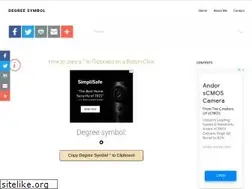 Sites similar to degree-symbol.com