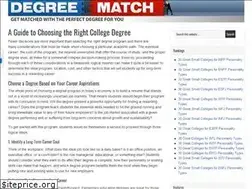 Sites similar to degreematch.org