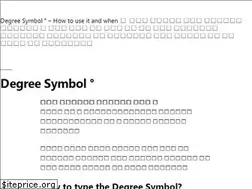 Sites similar to degreesymbol.info