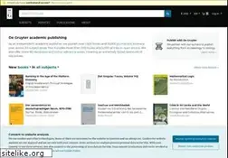 Sites similar to degruyter.com