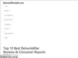 Sites similar to dehumidifiertable.com