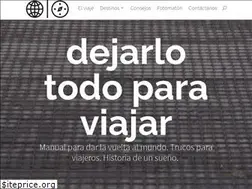 Sites similar to dejarlotodoparaviajar.com