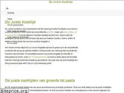 Sites similar to dejuistekooktijd.nl