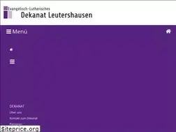 Sites similar to dekanat-leutershausen.de