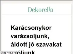 Sites similar to dekorella.hu