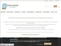 Sites similar to dekormatricak.hu