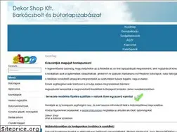 Sites similar to dekorshopkft.hu