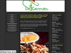 Sites similar to delcarmenrestaurant.com