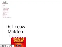 Sites similar to deleeuwmetalen.nl