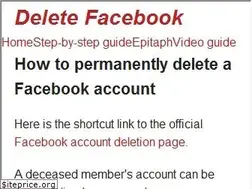 Sites similar to deletefacebook.com