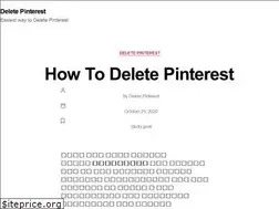 Sites similar to deletepinterest.com