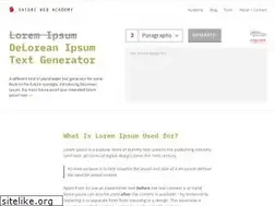 Sites similar to deloreanipsum.com