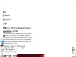 Sites similar to dementiaallianceinternational.org